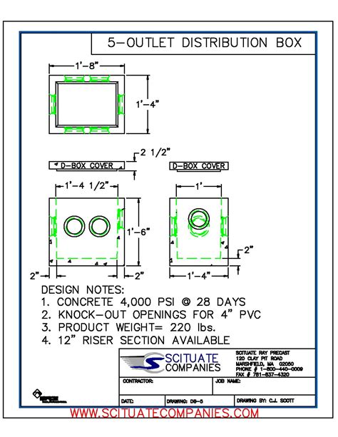 concrete distribution box plug|concrete septic box sizes.